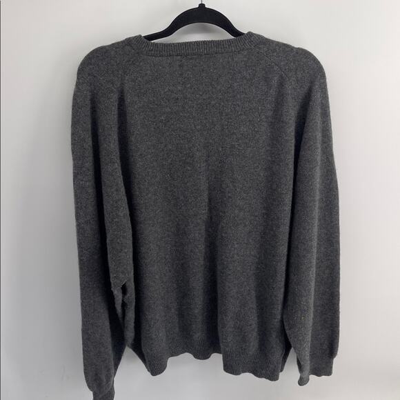 Alexander Julian Colours 100% cashmere V-neck pullover knit sweater sz XXL - Picture 6 of 6